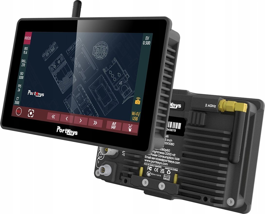 UNIBOS Portkeys BM5 III WR 5.5 Inch WCG On-Camera Monitor