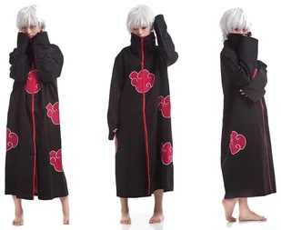 Naruto shippuuden kostium peleryna akatsuki strój - Stroje karnawałowe - miniaturka - grafika 1