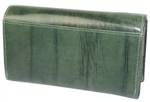 Portfel Damski Skórzany El Forest (PL) Skóra Bydlęca 856 18 RFID ZIELONY 15 x 9 x 3 [cm] - Portfele - miniaturka - grafika 3