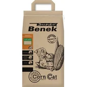 Żwirek dla kotów - Żwirek dla kota SUPER BENEK Corn Cat Classic Świeża Trawa 14 L - miniaturka - grafika 1