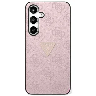 Etui GUESS Hot stamp 4G Pattern Triangle Metal Logo do Samsung Galaxy S25 Różowy - Etui i futerały do telefonów - miniaturka - grafika 1