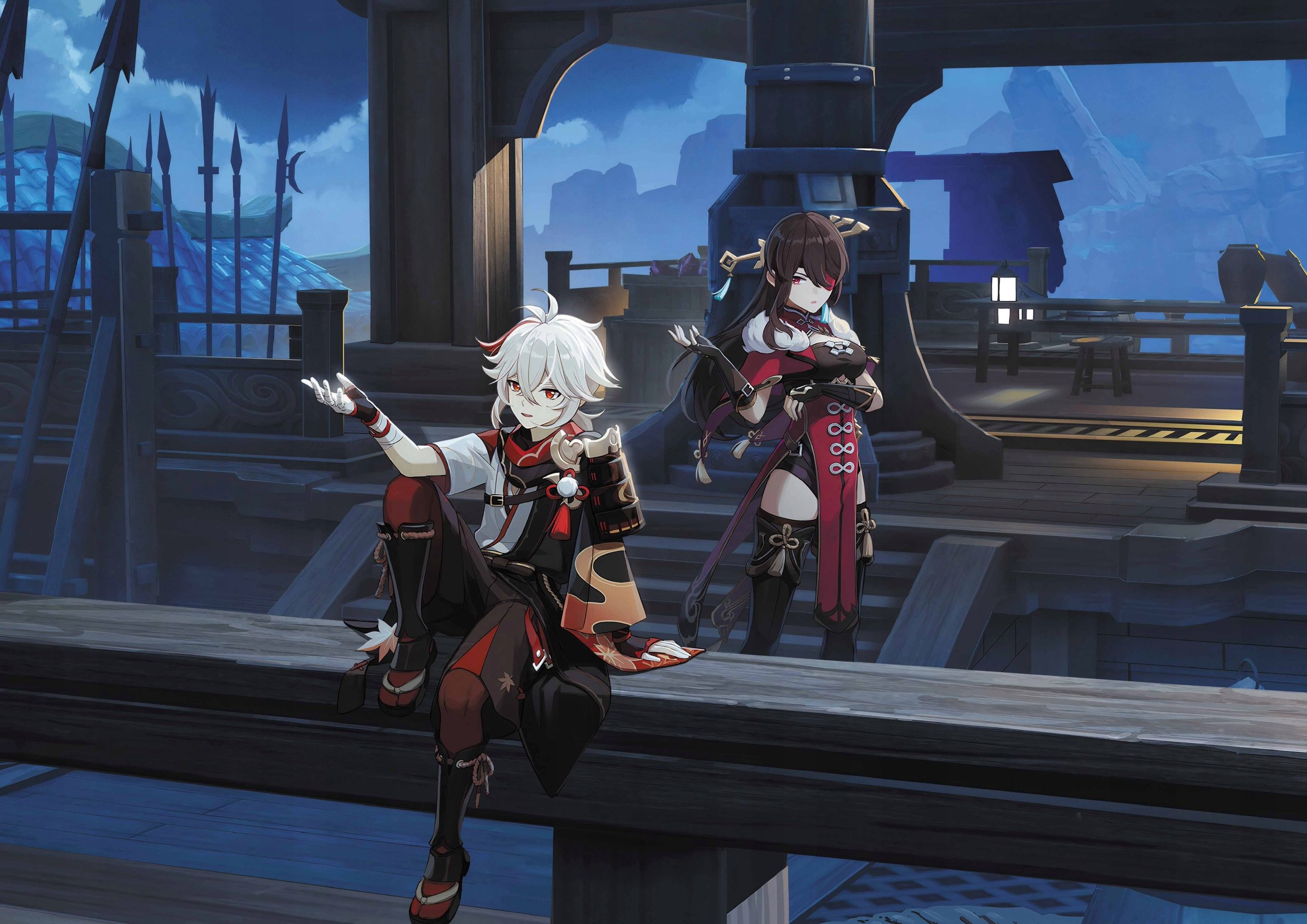 Plakat A1 Genshin Impact Anime Gra Beidou Kazuha