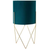 Lampy stojące - BRILLIANT lampa podłogowa Atami szczotkowany mosiądz/olej 1x A60, E27, 28W, pasuje do zwykłych żarówek (brak w zestawie) - miniaturka - grafika 1