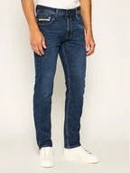 Spodnie męskie - Bugatti Jeansy 3919D 26612 Granatowy Modern Fit - miniaturka - grafika 1