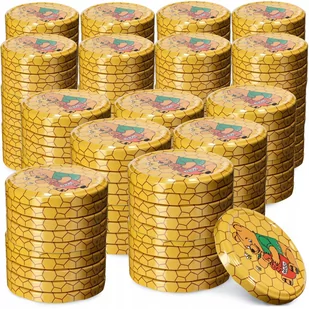 Metalowe wieczka do słoików Virbo 200 szt. 82mm "Miód" - Pojemniki kuchenne Metalowe wieczka do słoików Virbo 200 szt. 82mm "Miód" - Pojemniki kuchenne - miniaturka - grafika 1