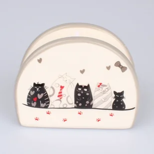 Serwetnik ceramiczny Dakls Cats - Dekoracja stołu - miniaturka - grafika 1