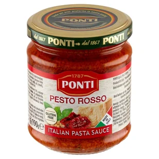 Ponti SOS PESTO Z POMIDORAMI 190 G zakupy dla domu i biura! 49398860 - Sosy w słoikach - miniaturka - grafika 1