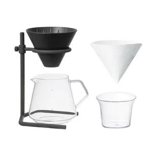 Stacja Kinto Slow Coffee Style 4 filiżanki - Czarna - Zaparzacze i kawiarki - miniaturka - grafika 1