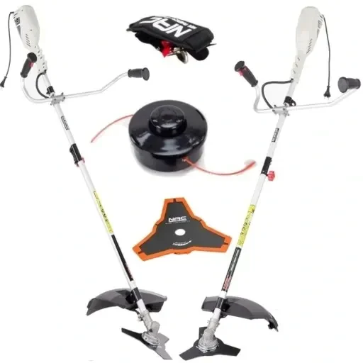KOSA Elektryczna PODKASZARKA NAC 1400 W Tarcza 25 cm + GŁOWICA 42 cm + Pas