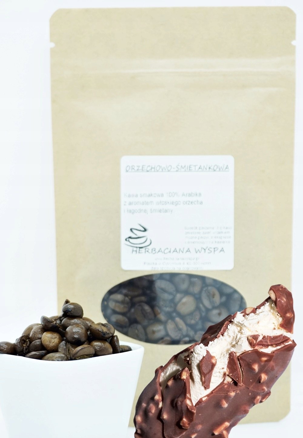 Kawa Orzechowo-śmietanowa 1 kg ziarnista-mielimy