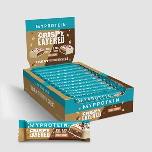 Crispy Layered Bar - 12 x 58g - Ciasteczka z Kremem - Witaminy i minerały dla sportowców - miniaturka - grafika 1