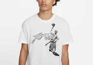 Koszulki męskie - Nike Air Jordan Dri-Fit Graphic Crew Tee White - miniaturka - grafika 1