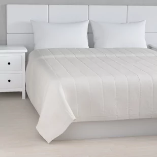 Dekoria Narzuta pikowana w pasy biały szer.260 x dł.210 cm Linen 500-392-04 - Narzuty - miniaturka - grafika 1