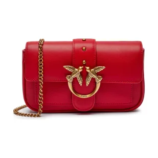 Pinko Skórzana torebka na ramię LOVE ONE POCKET C - Torebki damskie - miniaturka - grafika 1