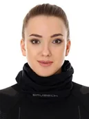 Czapki i chusty sportowe damskie - Komin termoaktywny Brubeck Athletic KM10350 czarny - miniaturka - grafika 1