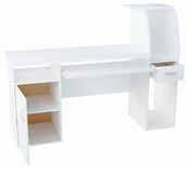 Biurka - Biurko szafka b3 białe 150cm regał komoda półka - miniaturka - grafika 1