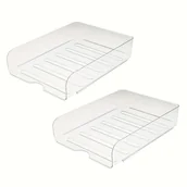 Inne - TEMU 1 szt./2 szt. Współczesny styl PET Materiał Górna karta Organizator plików, Wielofunkcyjny segregator dokumentów, Układany schowek na biurowe, - miniaturka - grafika 1