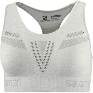 Salomon Biustonosz Elevate Move''on W Wrought Iron / Heather C16198 - Bielizna sportowa damska - miniaturka - grafika 1
