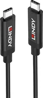 Kable USB - Kabel USB Lindy USB-C - USB-C 3 m Czarny (43348) - miniaturka - grafika 1