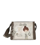 Torebki damskie - Anekke Sophia 42803-554 torebka na ramię z breloczkiem i dziewczynką - miniaturka - grafika 1