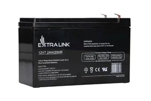 Extralink EXTRALINK BEZOBSŁUGOWY AKUMULATOR AGM 12V 7,2AH EX.6327 - Baterie do zasilaczy awaryjnych UPS - miniaturka - grafika 2