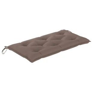 vidaXL Poduszka na ławkę ogrodową, taupe, 110x50x7 cm, tkanina - Poduszki - miniaturka - grafika 2