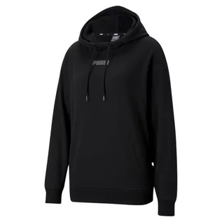 Bluzy damskie - Bluza Damska Puma Modern Basics Hoodie Tr Czarna 585933 01-S - grafika 1