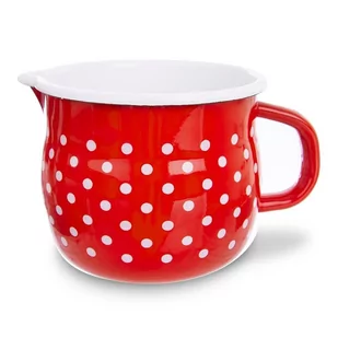 Kubek ORION, Retro grochy, czerwony, 1,2 l - Kubki - miniaturka - grafika 1