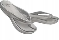 Klapki i japonki damskie - Defonseca Japonki Damskie Klasyczne Srebrne Casual 40 Jtl - miniaturka - grafika 1