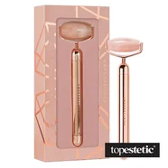 Crystallove Crystallove Vibrating Roller Masażer pulsacyjny z kwarcu różowego 1 szt