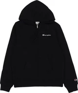 Bluzy męskie - Champion Bluza męska Champion Full Zip Hoodie czarna 220260 KK001 S - miniaturka - grafika 1