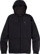 Bluzy męskie - bluza męska BURTON OAK FZ True Black Heather - miniaturka - grafika 1