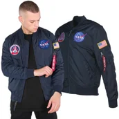 Odzież taktyczna i umundurowanie - Kurtka Dwustronna Alpha Industries MA-1 TT NASA Reversible II 186101 07 - Granatowa - miniaturka - grafika 1