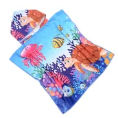 Okrycia kąpielowe dla dzieci - Ponczo Ręcznik Dla Dzieci 60X90 Akwarium - miniaturka - grafika 1