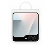 Etui i futerały do telefonów - Samsung Silicone Cover do Galaxy Z Flip7 FE Biały - miniaturka - grafika 1