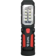 Oświetlenie warsztatowe - Yato Latarka diodowa warsztatowa 8+1 LED 2w1 magnetyczna 3xAA - YT-08513 - miniaturka - grafika 1