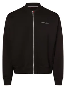 Tommy Jeans Męska bluza rozpinana Mężczyźni Bawełna czarny jednolity, S - Bluzy męskie - miniaturka - grafika 1
