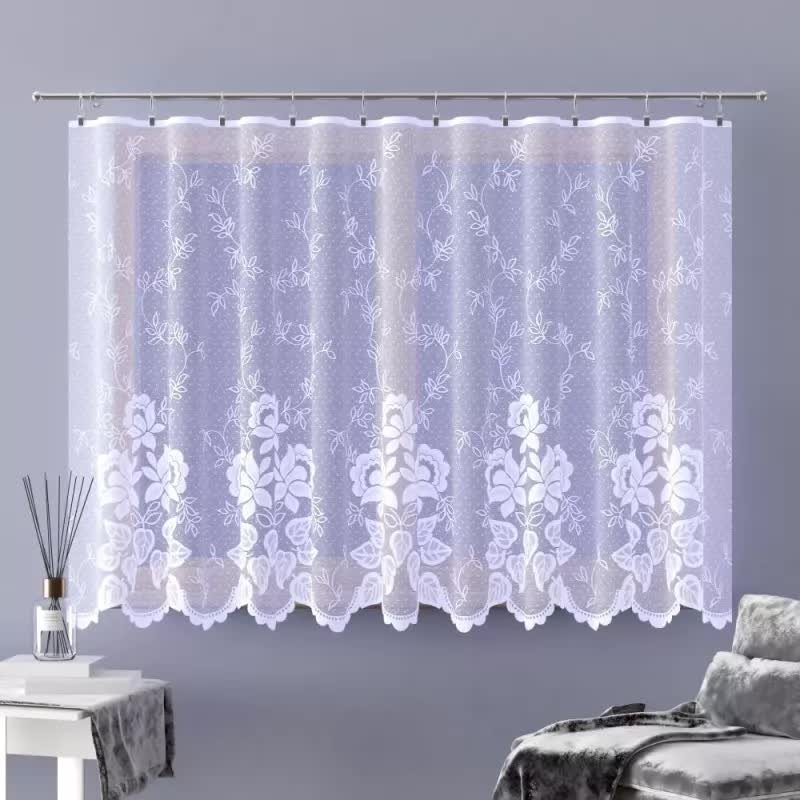 Firanka żakardowa metrażowa wys. 160 cm Willow A151 biała