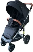 Wózki dziecięce - Nowoczesny Wózek Spacerowy SUMMER BABY Sempre CZARNY - miniaturka - grafika 1
