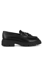Półbuty damskie - Gino Rossi Loafersy GRACE-I24-26375NB Czarny - miniaturka - grafika 1