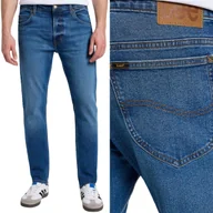 Spodnie męskie - Lee Rider Slim Ballinger Dżins Ciemne Dopasowane Spodnie Jeansowe W31 L30 - miniaturka - grafika 1
