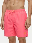 Kąpielówki męskie - Guess Szorty kąpielowe F6GT24 WG282 Różowy Regular Fit - miniaturka - grafika 1