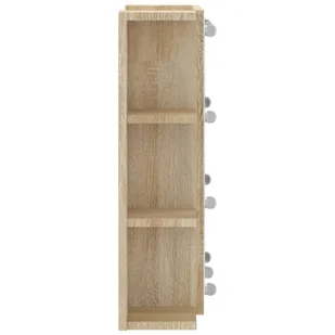 Lumarko Szafka z lustrem i oświetleniem LED, dąb sonoma, 70x16,5x60 cm - Toaletki - miniaturka - grafika 10