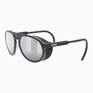 Okulary przeciwsłoneczne - Okulary przeciwsłoneczne UVEX Mtn Classic P black matt/mirror silver - miniaturka - grafika 1