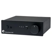 Wzmacniacze - Pro-Ject Stereo Box S3 BT – Wzmacniacz zintegrowany stereo z odbiornikiem Bluetooth 5.0 Czarny - miniaturka - grafika 1