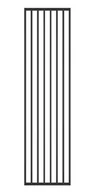 Panele ścienne i boazeria - Ścianka Wolnostojąca Lamelowa 275X58 Cm Czarny Mat - miniaturka - grafika 1