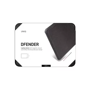 UNIQ UNIQ etui Dfender laptop Sleeve 16" czarny/charcoal black - Torby na laptopy - miniaturka - grafika 1