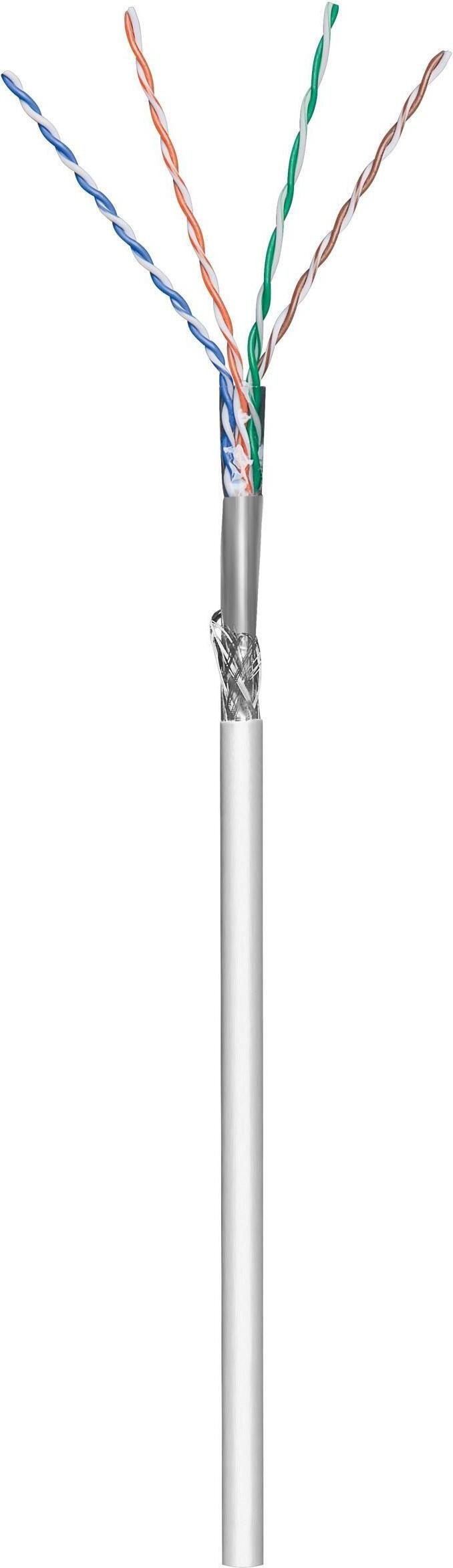 Kabel sieciowy CAT 5e, SF/UTP, szary