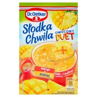 Batoniki - Dr. Oetker Dr Oetker DR OETKER SŁODKA CHWILA OWOCOWY DUET MANGO & ANANAS KISIEL Z KAWAŁKAMI OWOCÓW 32 G zakupy dla domu i biura! 51345569 - miniaturka - grafika 1