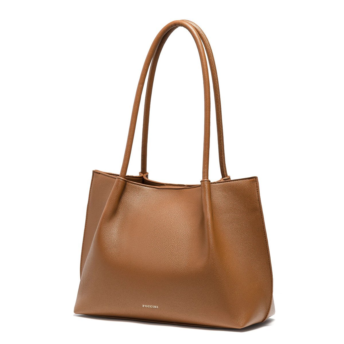 Torebka Damska Shopper Duża Z Kosmetyczką PUCCINI Brązowa BK1251001S-2